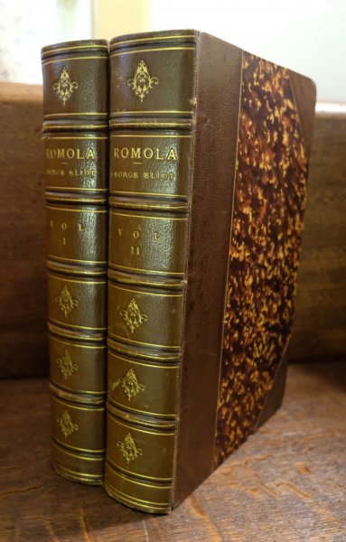 George Elliot - Romola by George Eliot with illustrations by sir Frederick Leighton, P.R.A in two Volumes London Smith, Elder, and Co., 15, Waterloo Place 1880