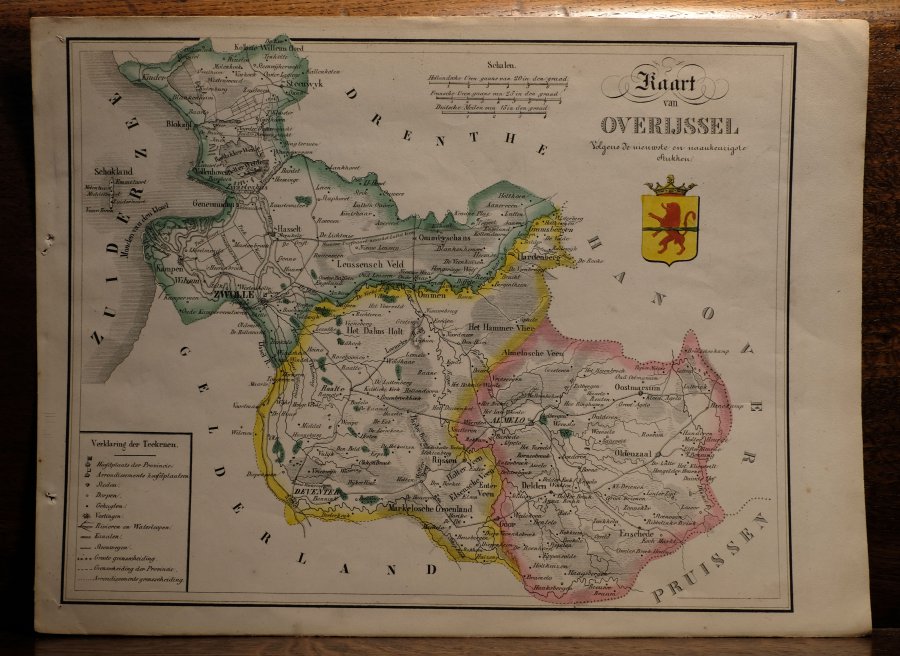  - Kaart van Overyssel Volgens de nieuwste en naauwkeurigste stukken.