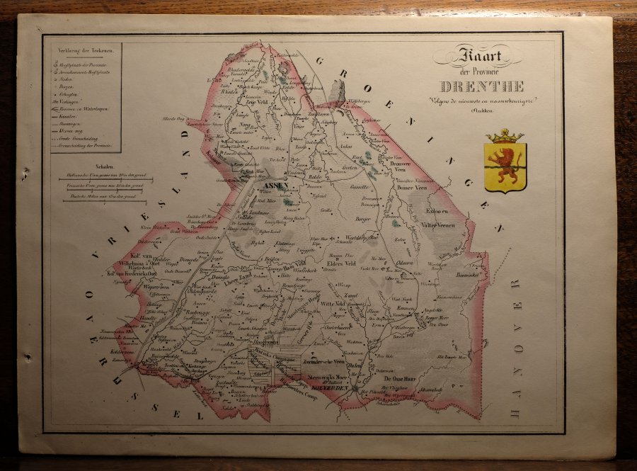  - Kaart van Drenthe Volgens de nieuwste en naauwkeurigste stukken.
