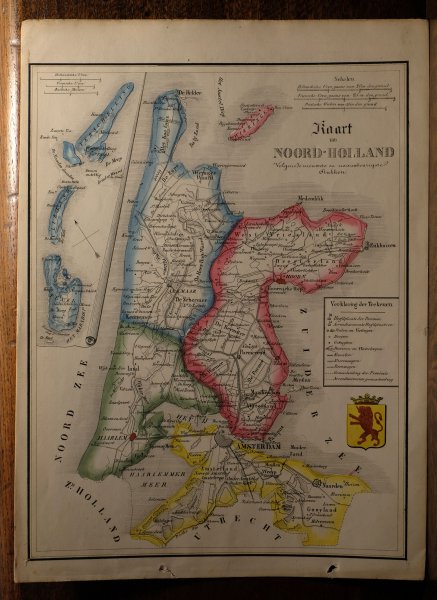  - Kaart van Noord-Holland Volgens de nieuwste en naauwkeurigste stukken.