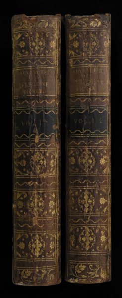 Tobias Smollett - The adventures of Peregrine Pickle. In which are included, memoirs of a lady of quality. In four volumes. Respicere exemplar vitae morumque jubebo Doctum imitatorem, & veras hino ducere voces. Hor. London: Printed for R. Baldwin, N. 47. and Robinson and Roberts, N. 25. in Pater-noster-row; and T. Becket and T. Cadell, in the Strand. M DCC LXXVI.
