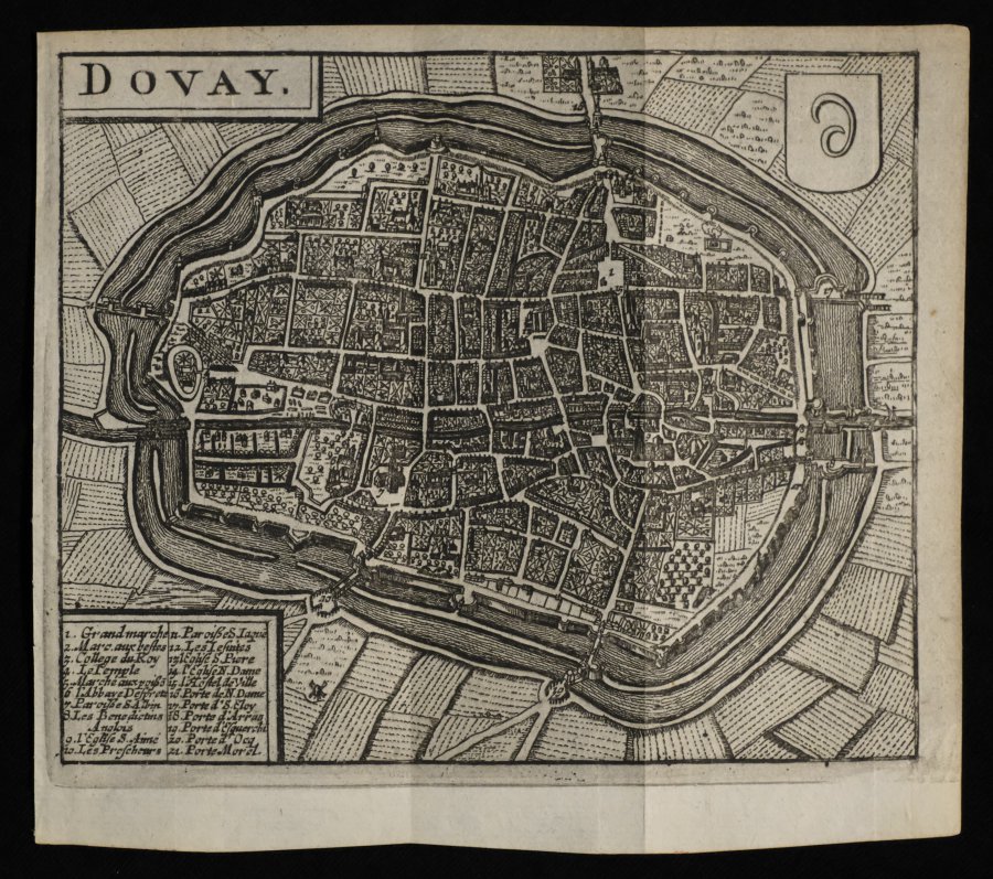 Lodovico Guicciardini - Plan de Dovay (1660)